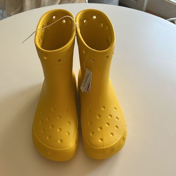 SOLD Crocs Unisex-Adult Classic Boot Rain, Sunflower, size women’s 10, NWOT - Picture 3 of 12